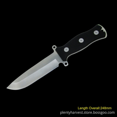 Fixed-Blade Knife with G10 Handle (#3770)